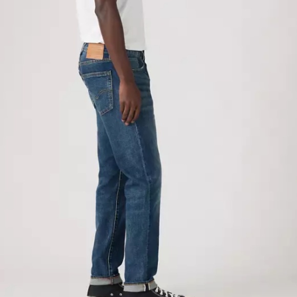 Levi's 512 Premium Selvedge Jeans Men's Slim Taper Fit fits 33x31 Medium Wash - Picture 8 of 9